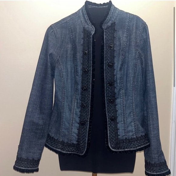 Beautiful 💙 CHICOS Platinum Jacket - Medium - Picture 1 of 14